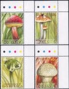 Dominica 2009 Fungi/ Mushrooms/ Plants/ Nature 4v set (b3094c)