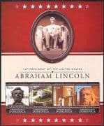 Dominica 2010 Abraham Lincoln / Politics / Politicians / People / History 4v m / s n40857