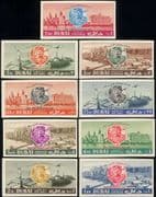 Dubai 1964 World Fair/ Statue of Liberty/ Planes/ Tug/ Boats/ Transport 9v set imperf (n45734b)
