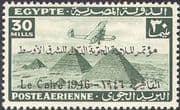 Egypt 1946 Planes/ Aircraft/ Aviation/ Transport/ Pyramids/ Conference 1v o/p (n41145)