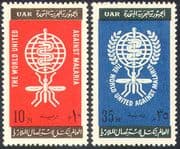 Egypt 1962 Malaria/ Medical/ Insects/ Health/ Welfare/ Mosquitoes 2v set (n42587)