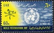 Egypt 1962 Meteorology/ Weather Day/ IMO/ WMO/ Measuring Equipment/ Weather Vane 1v (n42600)