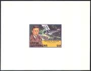 Empire Centrafricain 1977 Lindbergh / Aviation / Plane deluxe imperf m / s (n15530)