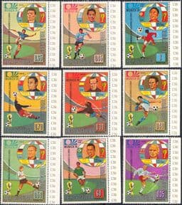 Equatorial Guinea 1973  Football World Cup Championships/ Sports/ Games/ Soccer  9v set  (b3440b)