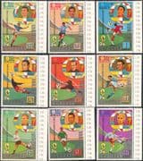 Equatorial Guinea 1973 Football World Cup Championships/ Sports/ Games/ Soccer 9v set (b3440b)