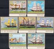 Equatorial Guinea 1976 Steam Ships/ Paddle Steamers/ Sailing/ Boats 7v set (b8705)