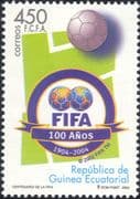 Equatorial Guinea 2004 FIFA 100th Anniversary/ Football/ Sports/ Soccer/ Games 1v (s1635b)