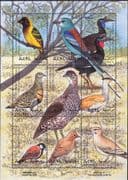 Eritrea 1997 Birds/ Nature/ Wildlife/ Hornbill/ Lark/ Weaver/ Bustard 9v m/s (b387f)
