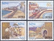 Eritrea 1997  Trains/ Rail/ Railway/ Steam Engine/ Locomotive/ Transport  4v set  (n36530)