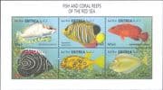 Eritrea 2000 Fish/ Nature/ Marine/ Angelfish/ Coralfish/ Grouper 6v m/s (b9434g)