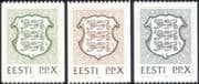 Estonia 1992 State Arms/ Lions/ Coats-of-Arms/ Heraldry/ Animals 3v coil set (ee1074)