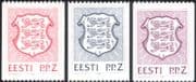 Estonia 1992 State Arms/ Lions/ Coats-of-Arms/ Heraldry/ Animals 3v coil set (ee1075)