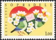 Estonia 1993 Heart/ Love/ Birds/ Letter/ Friendship/ Cartoons/ Animation 1v (ee1080)
