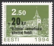 Estonia 1994 Church/ Ferry Disaster Surcharge/ Buildings/ Welfare Fund 1v (n31071)