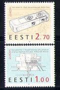 Estonia 1994 Europa/ Camera/ Mill/ Patents/ Photography/ Inventions 2v set (n31069)
