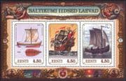 Estonia 1997 Baltic Sailing Ships/ Nautical/ Boats/ Transport/ History 3v m/s (ee1171)