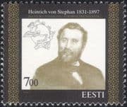 Estonia 1997 Heinrich von Stephan/ UPU/ Universal Postal Union/ People/ Post/ Mail 1v (ee117)