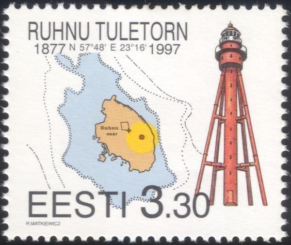 Estonia 1997 Lighthouse Maritime Safety Buildings Architecture Maps Estonia 1997 Lighthouse Maritime Safety Buildings Architecture Maps