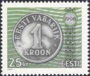 Estonia 1998 25Kr/ Kroon Re-introduction/ Coins/ Money/ Currency/ History 1v (ee1196)