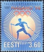 Estonia 1998 Winter Olympic Games/ Sports/ Olympics/ Skiing/ Cross-country Skier/ Animation 1v (ee1188)