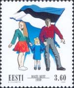 Estonia 1999 Baltic Chain 10th Anniversary/ National Flag/ Family 1v (ee1326)