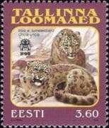 Estonia 1999 Snow Leopard/ Cats/ Conservation/ Animals/ Nature/ Wildlife/ Zoo 1v (n19466)
