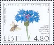Estonia 2000 Cornflower/ Bee/ National Flower/ Flowers/ Nature/ Plants/ Insects 1v (ee1345)