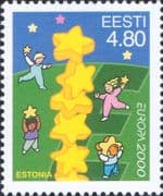 Estonia 2000 Europa/ Building Europe/ Stars/ Animation 1v (ee1350)