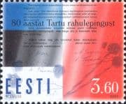 Estonia 2000 Tartu Peace Treaty 80th Anniversary/ Government/ Politics/ Manuscript 1v (ee1348)