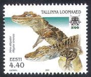Estonia 2001 Chinese Alligator/ Tallin Zoo/ Animals/ Nature/ Wildlife 1v (n20530)
