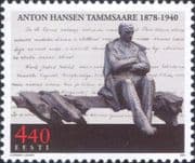 Estonia 2003 Anton Tammsaare/ Writer/ Author/ Books/ Literature/ Statue 1v (ee1306)