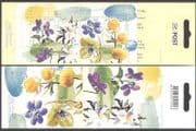 Estonia 2004 Violet / Anemone / Flowers / Plants / Nature 4v m / s bklt (n11744)