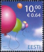 Estonia 2007 Balloons/ Toys/ Children's Day/ Animation 1v (n26667)