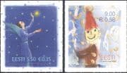 Estonia 2010 Christmas/ Greetings/ Elf/ Angel/ Art/ Paintings 2v s/a set (ee1202)