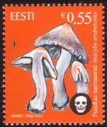 Estonia 2014 Poisonous Fungi/ Mushrooms/ Plants/ Nature 1v (ee1005)
