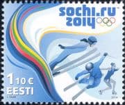 Estonia 2014 Winter Olympic Games/ Sports/ Skiing/ Skating/ Ski Jumping/ Olympics 1v (ee1261)