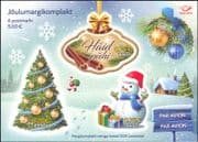 Estonia 2017 Christmas/ Greetings/ Snowman/ Tree/ Baubles/ Cinnamon/ Spices 4v m/s s/a (ee1255)