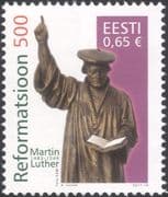 Estonia 2017 Martin Luther/ Reformation/ Bible/ Statue/ Religion/ People/ Books 1v (n45988)