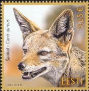 Estonia 2018 Golden Jackal/ Dogs/ Nature/ Animals/ Conservation/ Wildlife 1v (ee1265)