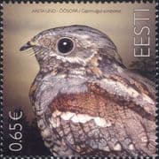 Estonia 2019 Nightjar/ Nocturnal Birds/ Nature/ Wildlife/ Conservation 1v (ee1281)