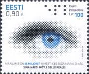 Estonia 2021 Blind/ Eye/ Braille/ Medical/ Health/ Welfare/ People/ Eyes 1v (ee1280)