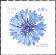 Estonia 2021 Cornflower/ National Flower/ Flowers/ Nature/ Plants 1v s/a (ee1292)