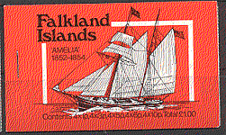Falklands 1980 Ships 20v bklt red cover ref:b3619