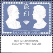 Falklands 2007 Queen Elizabeth II/ QE II/ Wedding/ Royalty/ Royal 1v (n44937)