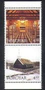 Faroe Islands (Faroes) 1997 Christmas / Church / Buildings / Greetings 2v pr (n37330)