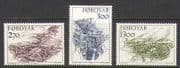 Faroes 1986 Bridges / Rivers / Architecture 3v set (n20243)