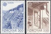 Faroes 1987 Europa/ Architecture/ Buildings/ Design/ Architects 2v set (n30263)