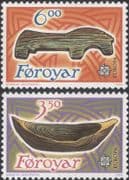 Faroes 1989 Europa/ Children's Toys/ Wooden Horse/ Wooden Toy Boat 2v set (ex1095)