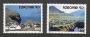 Faroes 1993 Landscapes / Villages / Views 2v set (n21105)
