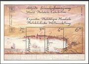 Faroes/ Faroe Islands 1987 "Hafnia '87"Ships/ Boats/ Art/ Painting/ Artists/ StampEx/ Transport 3v m/s (n43180)